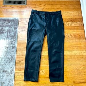 Zara black Faux Leather Pants Size 8